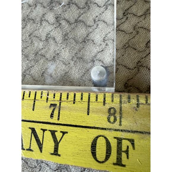 Coach red Leather Acrylic Photo Frame lucite 8x6” modern decor - Picture 16 of 16